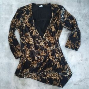 4/$20 Brittany Black Blouse